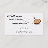 Damenschneiderin Visitenkarte (Rückseite)