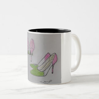 Damenschuh NL Republkfarbe Zweifarbige Tasse