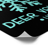 Damenskigebiet Deer Valley Utah Poster (Ecke)