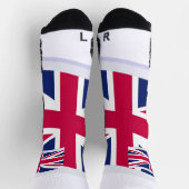 Damensocken mit Union Jack Socken (Oben)