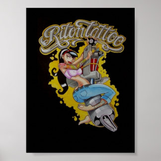 Damentätowierung Poster