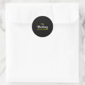 Damenteam Martinez Lebenslanges Mitglied Nachname Runder Aufkleber (Tasche)