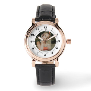 Damenuhr - Personalisiert - Rose Gold Vintag Armbanduhr