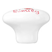 Damenwanze mit Babymarienkäfern Keramikknauf (Seitenansicht)