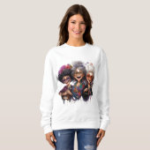 Dames Granny Friends basic sweater Sweatshirt (Vorne ganz)