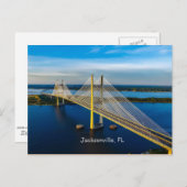 Dames Point Bridge, Jacksonville Postcard Postkarte (Vorne/Hinten)