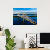 Dames Point Bridge, Jacksonville Poster (Heimbüro)