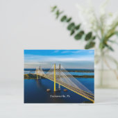 Dames Point Bridge, Jacksonville Postkarte (Stehend Vorderseite)