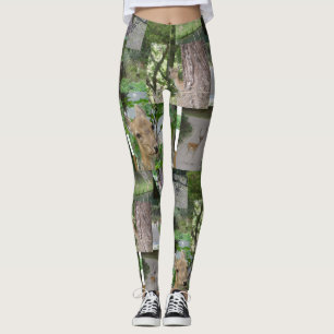 Damhirsch-Muster-Leggings Leggings