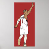 Damian Lillard Waves Goodbye Poster (Vorne)