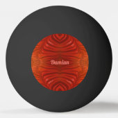 DAMIAN ~ Mandarine Orange Red ~ Tischtennisball (Vorderseite)