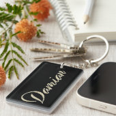 Damian Name whitegold Schlüsselanhänger Anhänger (Vorderseite rechts)