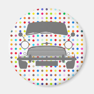 Damians klassische Mini-Cooper-Kunst Magnet