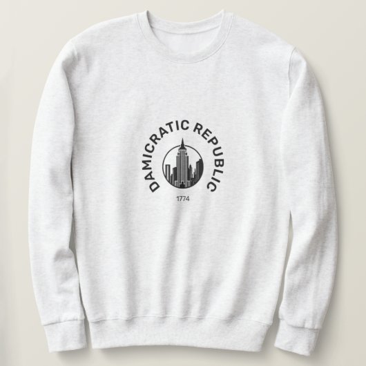 Damicratisches Sweatshirt (Design vorne)