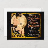 Damit schließen wir unser Bildprogramm ab - Vintag Postkarte (Vorne/Hinten)