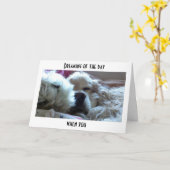 DAMIT SIE ÄLTER SIND ALS ICH = GEBURTSTAG KARTE (Gelbe Blume)