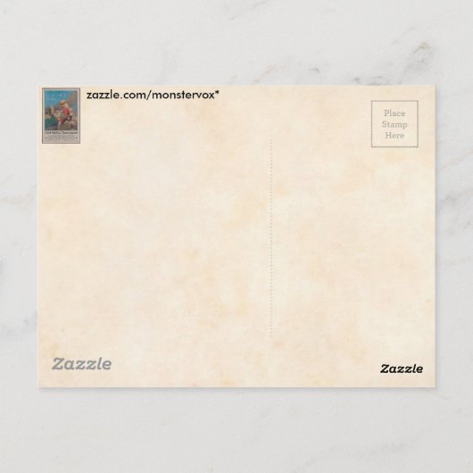 Damit sie Poster nicht sterben Postkarte (Rückseite)