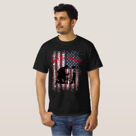 Damit wir die US Flagge des Veteranen-Tages verges T-Shirt