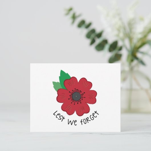 Damit wir es nicht vergessen postkarte (Stehend Vorderseite)