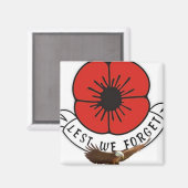 Damit wir nicht vergessen, Poppy Magnet (Vorderseite/Rückseite)