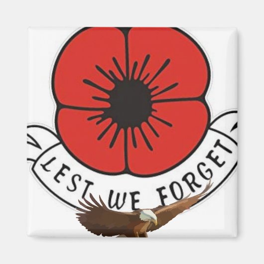 Damit wir nicht vergessen, Poppy Magnet (Vorne)