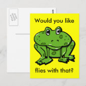 damit zu fliegen postkarte (Vorne/Hinten)