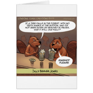 Dämliche Biber Witze Lustiger Cartoon