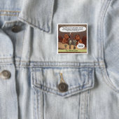 Dämliche Biber Witze Lustiger Cartoon Button (Beispiel)