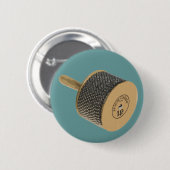 Damm gerade, spiele ich das Cabasa! Button (Vorne & Hinten)