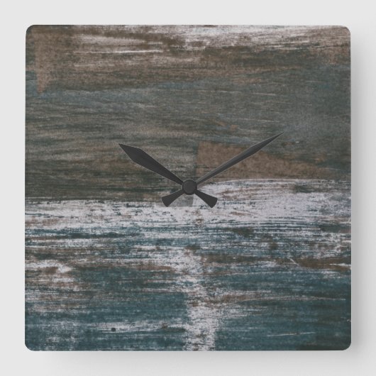 Damm II Quadratische Wanduhr (Vorderseite)