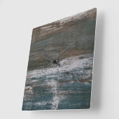 Damm II Quadratische Wanduhr (Winkel)