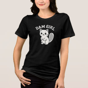 Damm Mädchen Tri-Blend Shirt