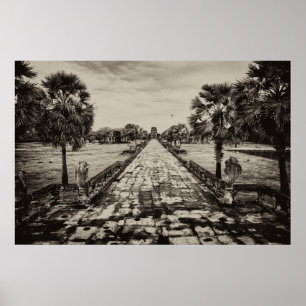 Damm von Angkor Wat Poster