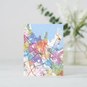 Dammam Saudi Arabia City Map Postkarte (Stehend Vorderseite)