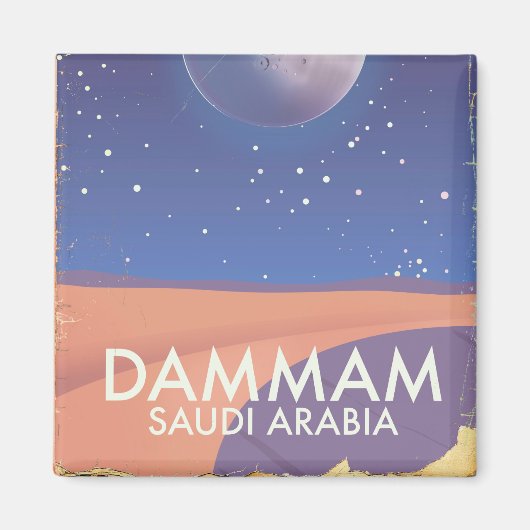 Dammam Saudi Arabien Reiseplakat Magnet (Vorne)