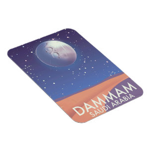 Dammam Saudi-Arabien Reiseplakat Magnet