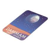 Dammam Saudi Arabien Reiseplakat Magnet (Linke Seite)