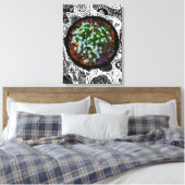 Dämme auf der Wiese. Abstrakter Rahmen Leinwanddruck (Insitu (Schlafzimmer))