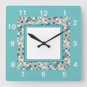Dämme Quadratische Wanduhr
