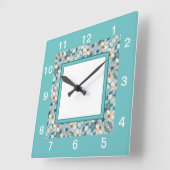 Dämme Quadratische Wanduhr (Winkel)