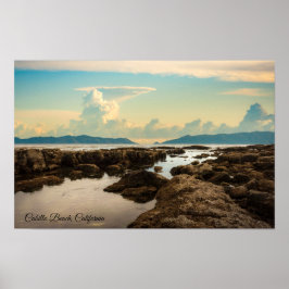Dämmerung an den Gezeitentümpeln am Cabrillo Beach Poster
