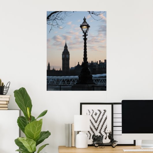 Dämmerung an der Themse Poster (Heimbüro)