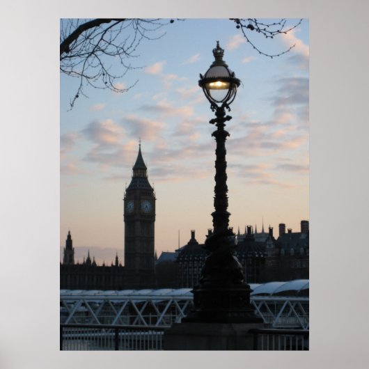 Dämmerung an der Themse Poster (Vorne)