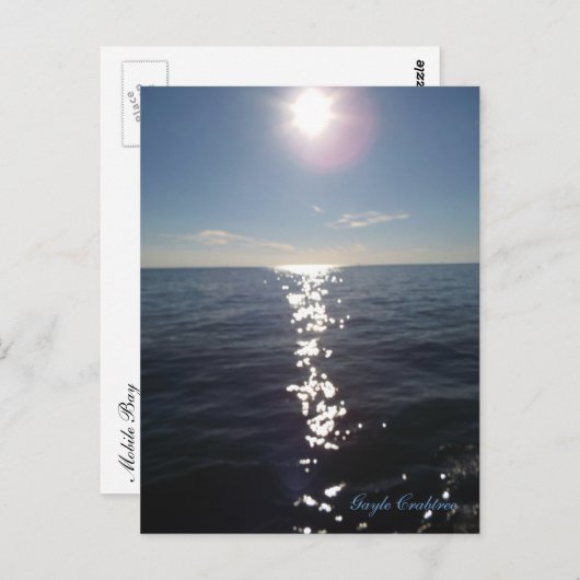 Dämmerung auf beweglicher Bucht, Alabama-Postkarte Postkarte (Vorne/Hinten)