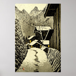 Dämmerung bei Minakami Kasamatsu Shiro 1958 Poster