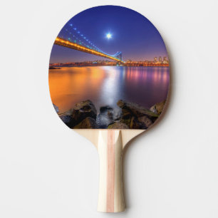 Dämmerung, George Washington BridgePalisades, NJ. Tischtennis Schläger