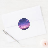 Dämmerung-Himmel-Stickerbogen Runder Aufkleber (Umschlag)