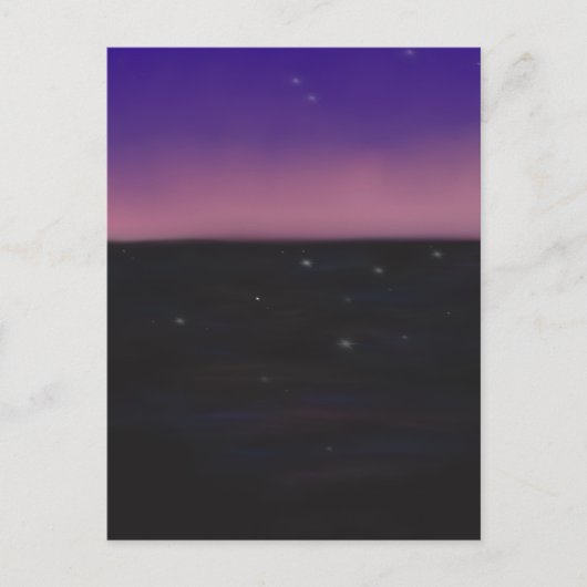 Dämmerung postkarte (Vorderseite)