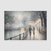 Dämmerung Rendezvous Découpage Seidenpapier (Vorderseite)