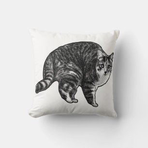 Dämmerung Tabby Uhr Kissen